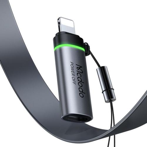 Adaptor Mcdodo OT-2590 Type-C la Lightning, 36W, Fast Charge, Auto Power Off 3A, 480Mbps, cip E-Mark, snur (Negru)