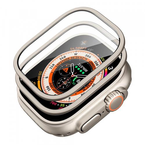 Folie Protectie ESR Armorite pentru Apple Watch Ultra Series, Set 2 bucati, Sticla Securizata