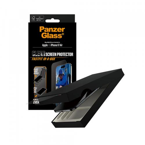 Folie de protectie Ecran PanzerGlass Ultra-Wide Fit Fastfit pentru Apple iPhone Air, Sticla Securizata, Full Glue