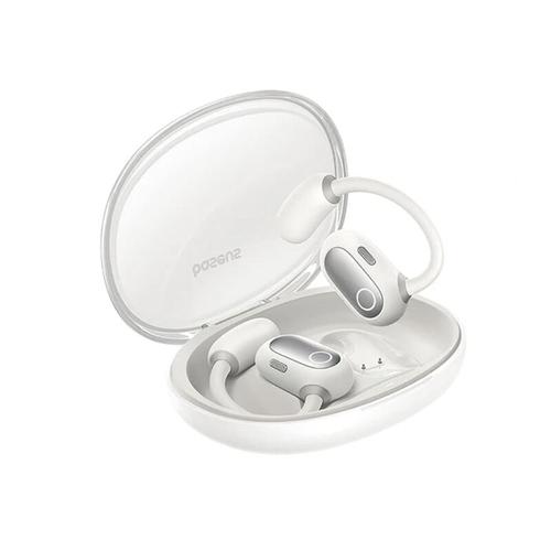 Casti alergare True Wireless Baseus Eli Sport 1, Open-Ear, TWS, Bluetooth 5.3, Autonomie 30 ore (Alb)