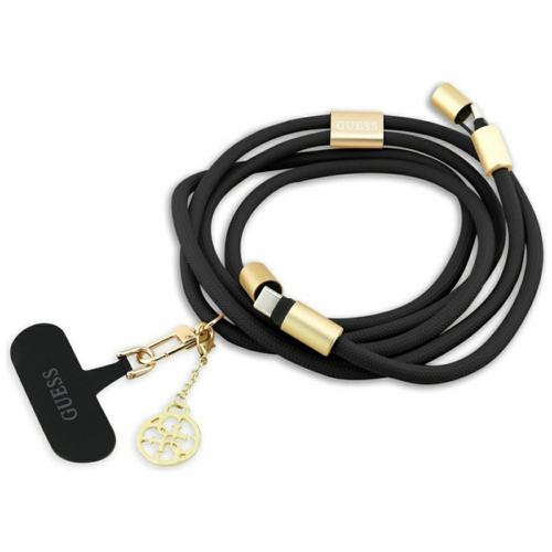Cablu Date si Incarcare USB-C - USB-C Guess CBDY 4G Charm, 100W, 1.5m, Negru