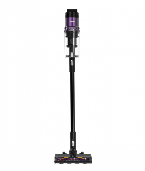 Aspirator vertical HEINNER HSVC-MBDB350ATPP, 350 W, 3 viteze, Senzor IQ, Autonomie 9/20/60 minute, Recipient praf 0.5 l, Filtru HEPA, Perie electrica cu LED (Negru/Mov)