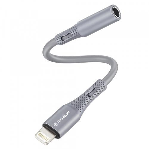 Adaptor Audio Techsuit AC2 SoundFlex, Lightning - 3.5mm (Gri)