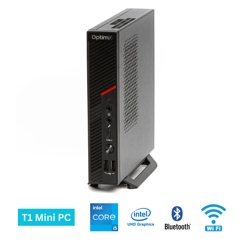 Calculator Sistem Mini PC Office OptimX T1-12450H, Intel® Core™ i5-12450H up to 4.4Ghz, 8GB DDR4, 256GB SSD, Wi-Fi, Bluetooth, Windows 11 Pro