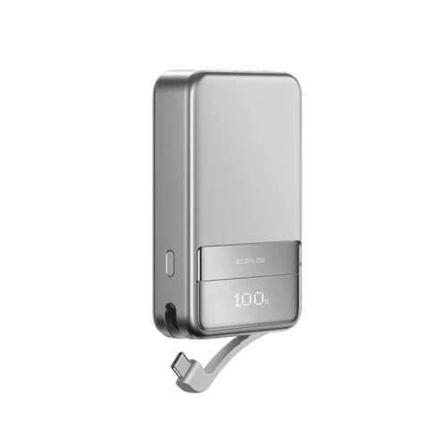 Baterie externa EcoFlow Rapid MagSafe Qi2 EF-RAPID10000-EU, 10000 mAh, Wireless, USB-C (Gri)