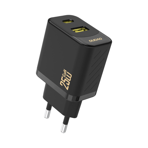 Incarcator retea Dudao A26T, 25W, 1 x USB-A - 1 x USB-C (Negru)