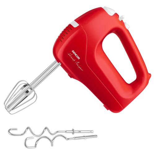 Mixer de mana Sencor SHM5404RD, 200 W, 5 viteze (Rosu)