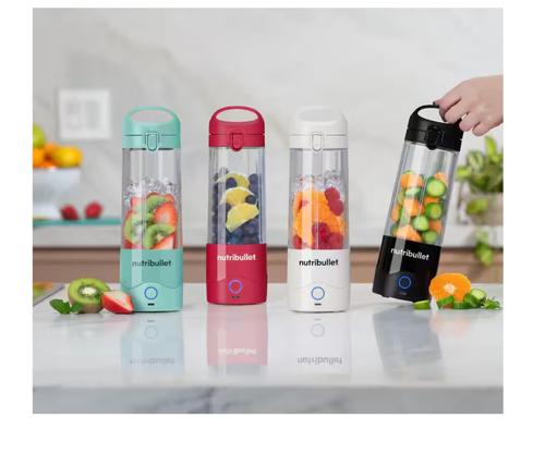 Blender portabil NUTRIBULLET NBP003B, 0.475l, 1 treapta viteza, USB-C (Negru)
