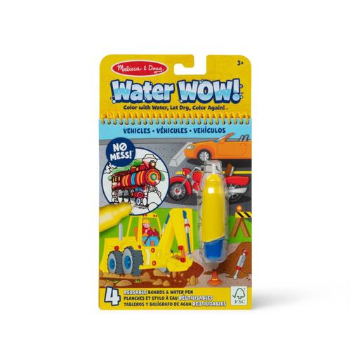 Carte de colorat Melissa & Doug - Water Wow!, Vehicule