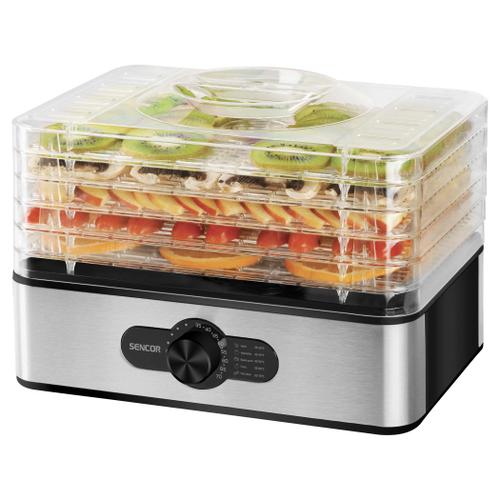 Deshidrator de alimente Sencor SFD950SS, 240 W, 5 tavi  (Inox)