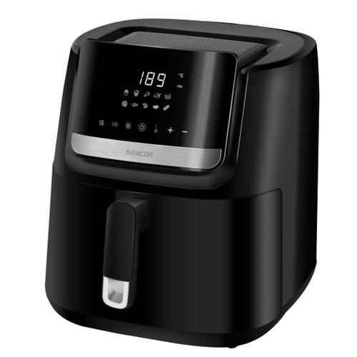 Friteuza cu aer cald Sencor SFR6550BK, 1600 W, 6.5 l, Control touch, Timer (Negru)