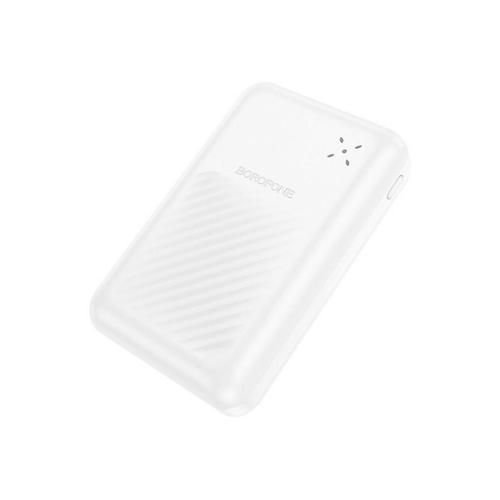 Baterie externa Borofone BJ30A, 20000 mAh, 2x USB, 1x USB-C, 22.5 W (Alb)