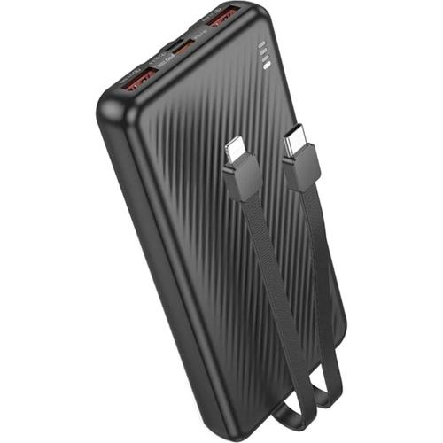 Baterie externa Borofone BJ57, 10000 mAh, 2x USB, 1x USB-C, 22.5 W (Negru)