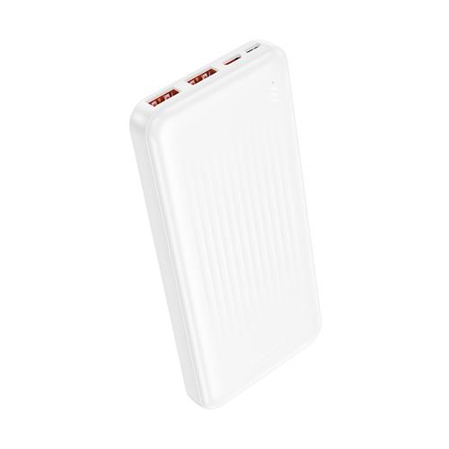 Baterie externa Borofone BJ80, 10000 mAh, 2x USB, 1x USB-C, 22.5 W (Alb)