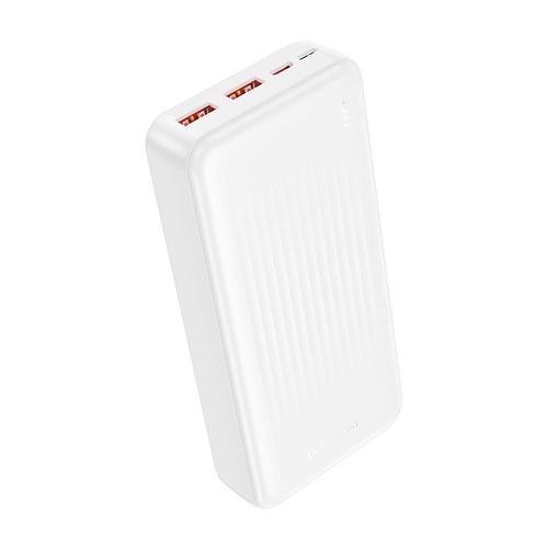 Baterie externa Borofone BJ80A, 20000 mAh, 2x USB, 1x USB-C, 22.5 W (Alb)