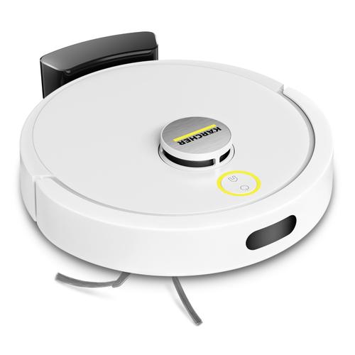 Aspirator robot cu mop Karcher RVC 3 1.269-110.0, Autonomie 130 minute, Recipient praf 240 ml, Rezervor apa 280 ml, 15000 Pa (Alb)
