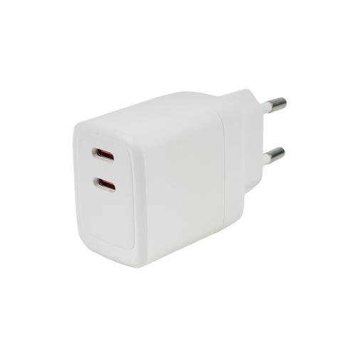 Incarcator retea Spacer SPAR-TYPECQ-03, 45 W, 2x USB Type-C (Alb)