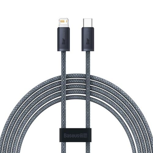 Cablu de date Baseus CALD000116, USB-C - Lightning, 20W, 2m, Gri