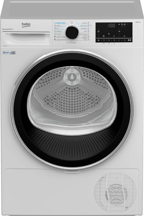 Uscator de rufe BEKO B5T69233, Pompa de caldura, 9kg, 15 programe (Alb)