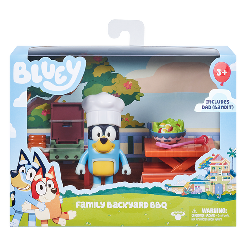 Set de joaca Bluey - Gratarul din spatele curtii, cu figurina inclusa