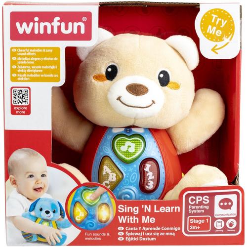 Jucarie interactiva Winfun - Canta si invata cu ursuletul