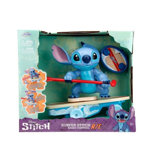 Figurina Disney Stitch cu placa de surf, telecomanda