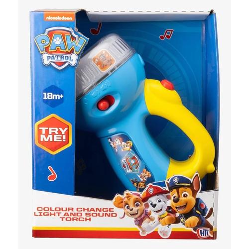 Lanterna cu sunete Paw Patrol, 1 an+, Galben/Albastru