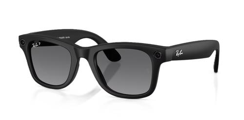 Ochelari Smart Ray-ban META Wayfarer Gen 2 RW4012 601ST3 50-22, Wi-Fi 6, Bluetooth, Aparat foto cu filmare, Asistent vocal, 32GB Flash, Lentile Gradient Polarizate Gri (Negru)