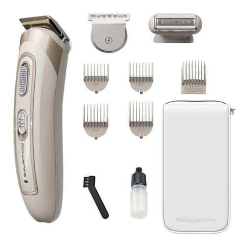 Aparat de tuns multifunctional Rowenta Trim & Style TN9154F0, autonomie 60 minute, lame titan, Crem