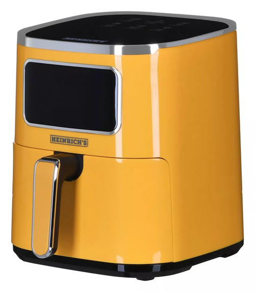 Friteuza cu aer cald Heinrich’s HFR 8216, 5 l, 1450 W, 6 programe (Galben)