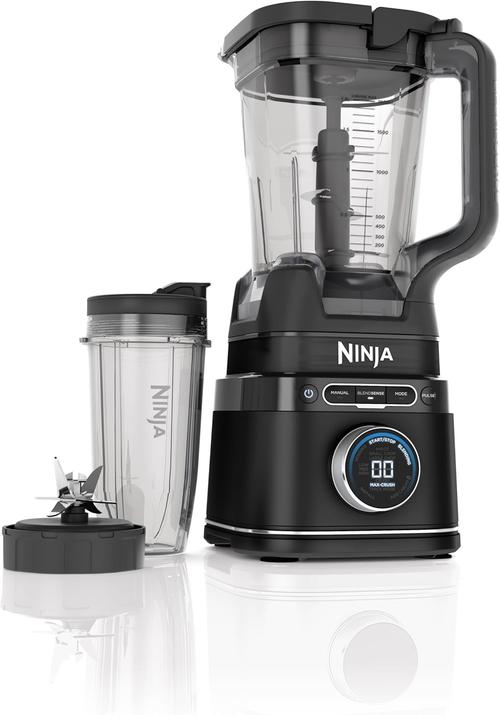 Blender Ninja Detect Power Pro TB301, 1200 W, 2.1 l/0.7l, 14 programe manuale, 4 programe automate, 10 viteze (Negru)