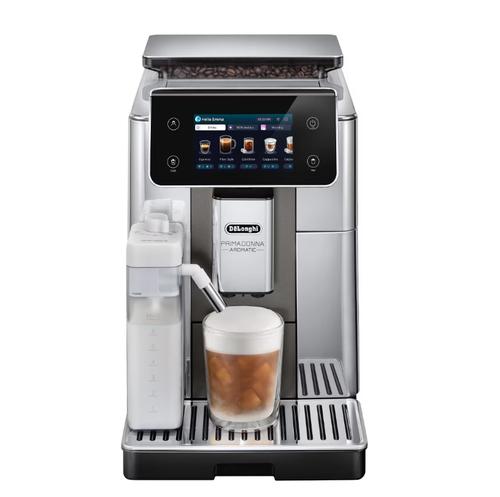 Espressor automat De'Longhi PrimaDonna Aromatic ECAM630.75.TSM, 1450 W, 35 tipuri de bauturi, 19 bari Tehnologie LatteCrema Hot & LatteCrema Cool (Argintiu)