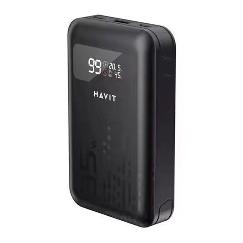 Baterie externa HAVIT, HVPWB-PB5211-BK, 45W, 10200 mAh, 1x USB, 2x USB-C, Negru