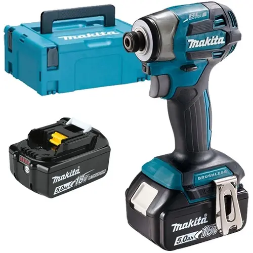 Aparat de insurubat cu acumulator Makita DTD173RTJ, 18V, 2 acumulatori 5.0 Ah, 180Nm, in valiza Makpac