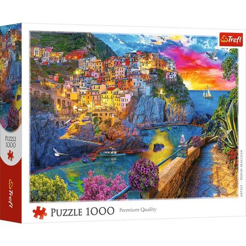 Puzzle Trefl din 1000 piese - Plimbare de seara in Cinque Terre