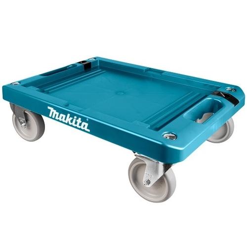 Platforma transport, Makita, Compatibila cu valiza Makpac, Metal, 100 kg, Gri/Albastru