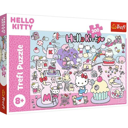 Puzzle Trefl Descopera Lumea lui Hello Kitty, 300 de piese