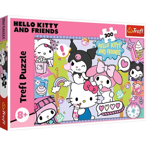 Puzzle Trefl din 300 piese - Hello Kitty: Trio nebun
