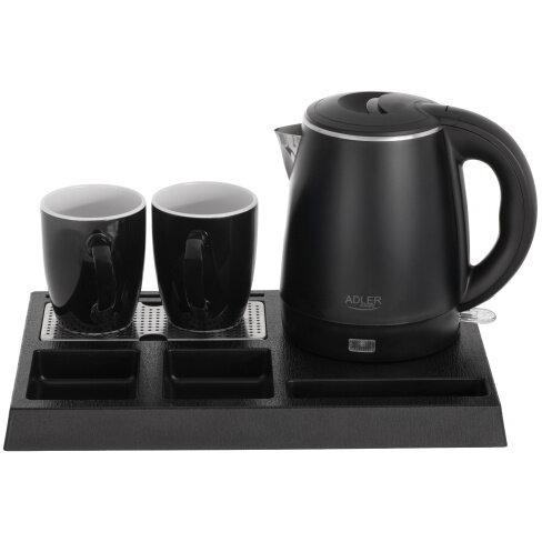 Set fierbator electric Adler AD 1387, 1300 W, 1 l, Negru
