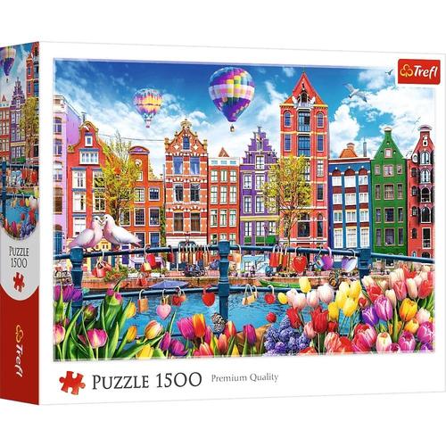 Puzzle Trefl Amsterdam Colorat, 1500 de piese