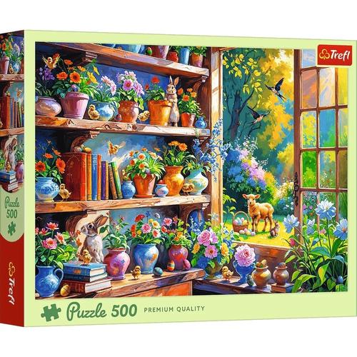 Puzzle Trefl Dimineata de primavara in orangerie, 500 de piese