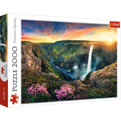 Puzzle Trefl Cascada Haifoss Isalnda, 2000 de piese