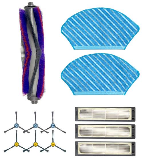 Set de accesorii pentru Midea M7, Parii laterale x6, Perie principala, Filtru HEPA x3, Lavete mop x2