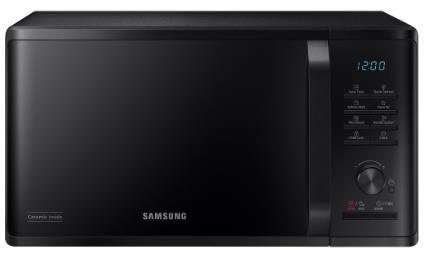 Cuptor cu microunde Samsung MS23K3515AK/OL, 23 L, 800W, Quick Defrost, interior ceramic, afisaj LED (Negru)