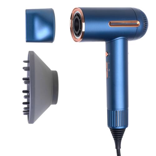 Uscator de par Adler SUPERSPEED AD 2271, 1500 W, 3 viteze, 6 setari temperatura, Display LED, Functie ionizare (Albastru/Auriu)