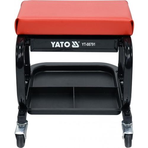 Taburet pentru atelier cu sertar Yato 440x360x390mm 150kg
