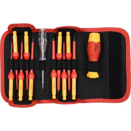 Set Surubelnite VDE, interschimbabile 12 piese YT-28290