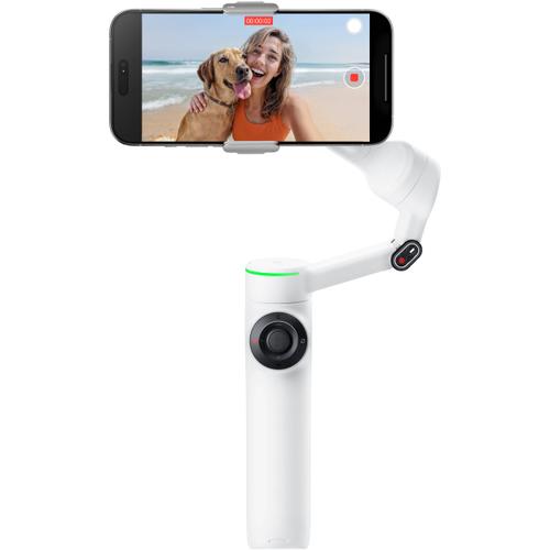 Stabilizator gimbal Insta360 Flow 2 Pro, Bluetooth, Autonomie 10 ore (Alb)