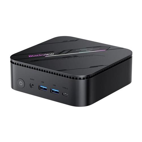 Calculator Mini PC Blackview MP100 Pro, Procesor Ryzen 5 7430U, 2.3GHz-4.3GHz, 16MB L3, 16GB RAM, 512GB SSD, Windows 11 Pro (Negru)