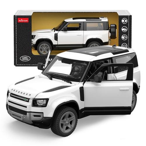 Masinuta Metalica Land Rover Defender 90, Scara 1 la 24, Alb
